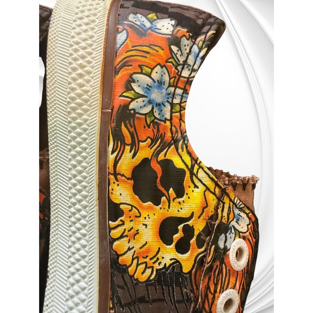 Vintage Y2k Ed Hardy Slip-On Canvas Sneakers Tattoo, Skull Graphic 7 - Picture 8 of 9